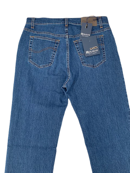 Jeans Holiday Stone Wash Chiaro Elasticizzato Regular Fit Uomo