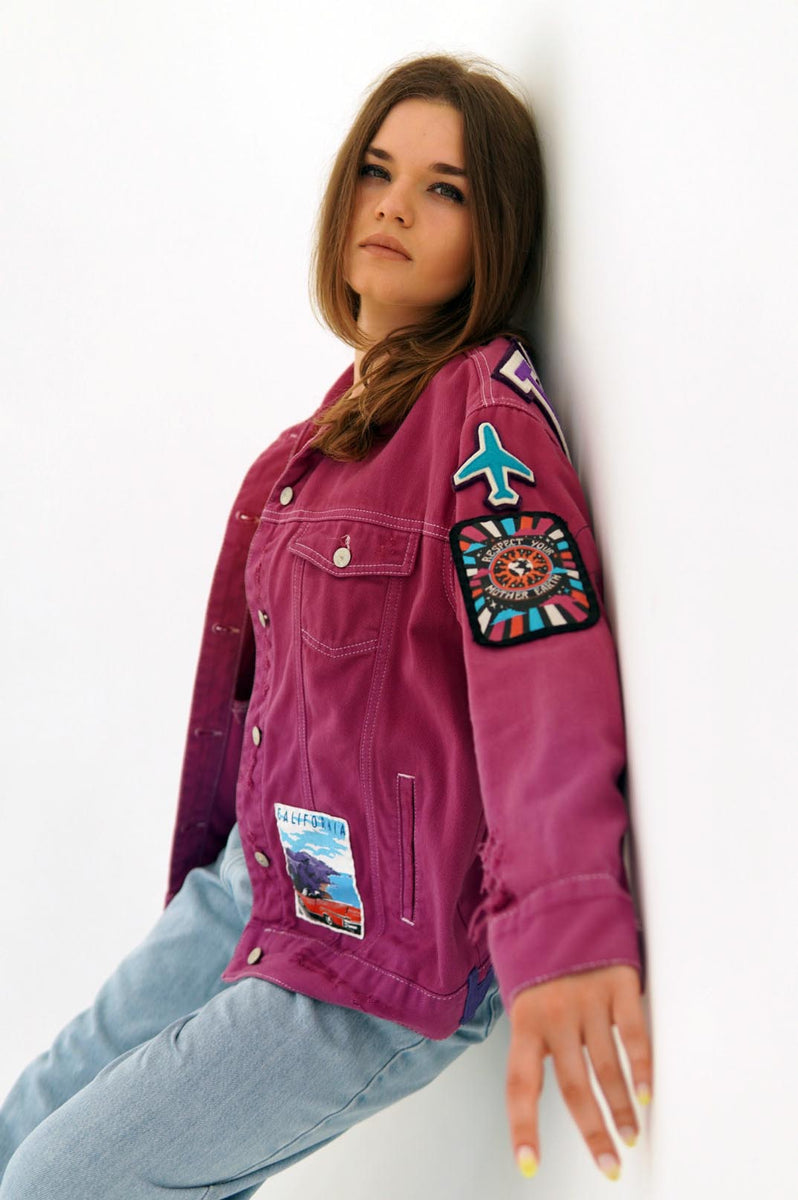 Traveler's Painted Denim Jacket – AETERNUM DESIGN