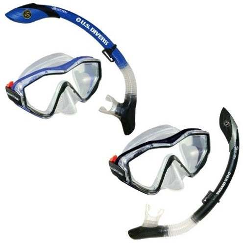 U.S Divers Adult Anacapa I Mask and Island Dry Snorkel Combo 