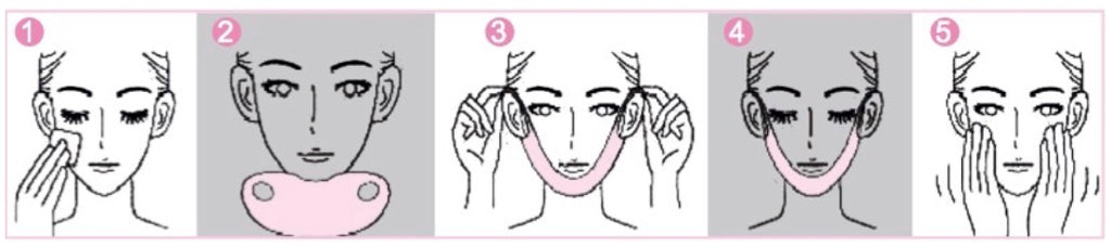 how to apply lifting collagen mask