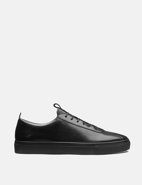 grenson black sneakers