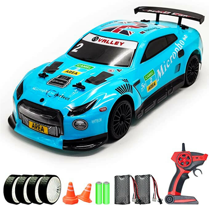 Racent Remote Control Drift Car 2.4Ghz 1:14 Scale RC Sport Racing Cars 4WD  RTR Hight Speed RC Vehicle with LED Lights