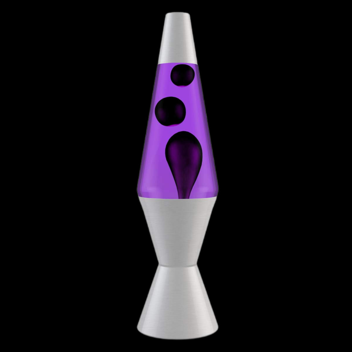 black and purple lava lamp