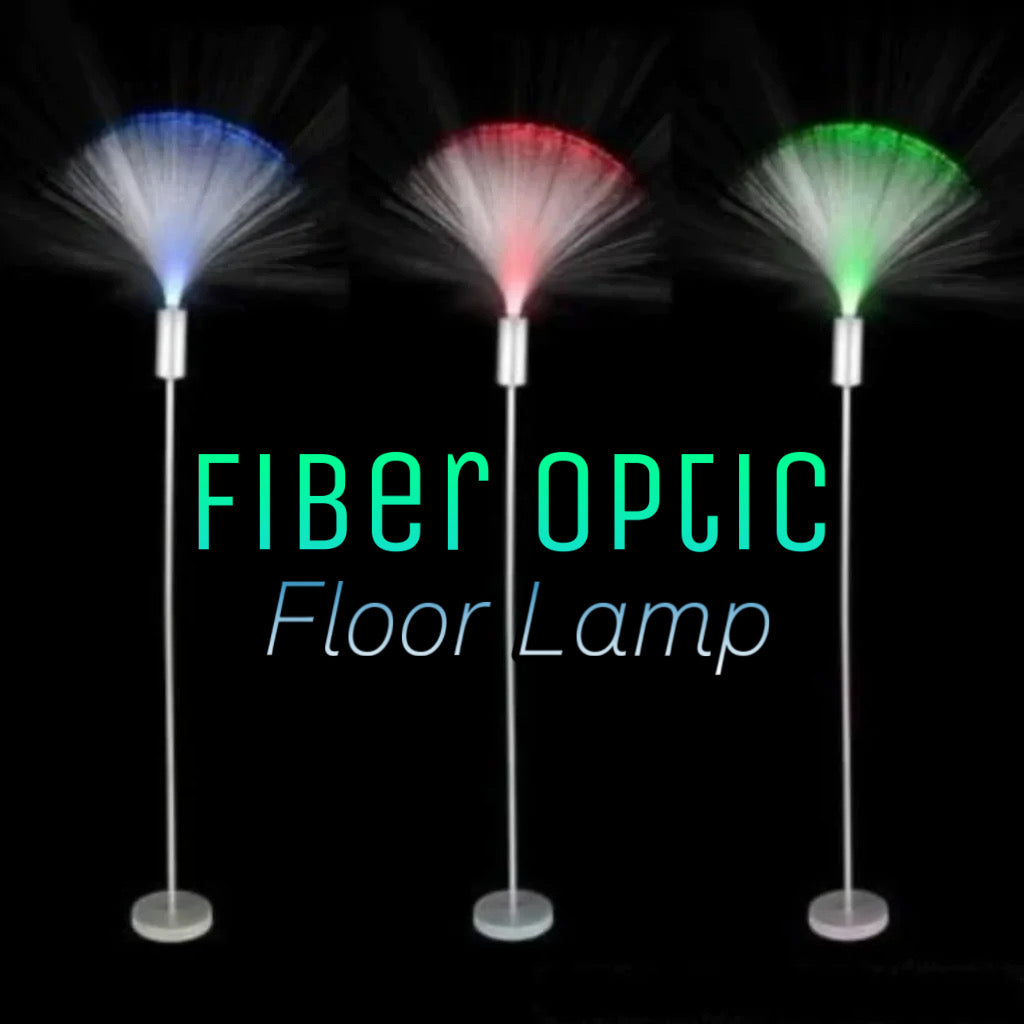 Generaliseren Glimlach abstract Floor Standing Fiber Lamp – Glow!