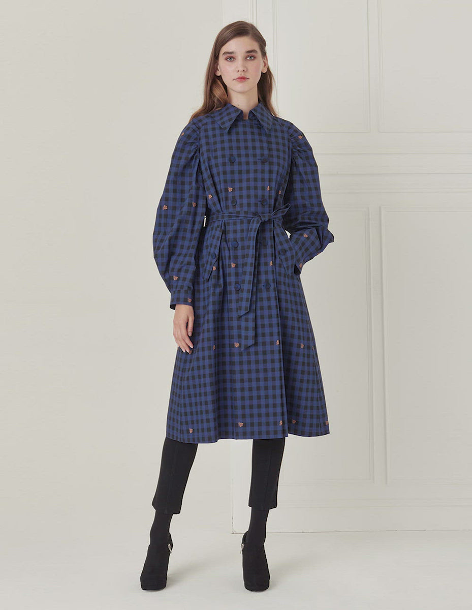 shirred trench coat – BORA AKSU