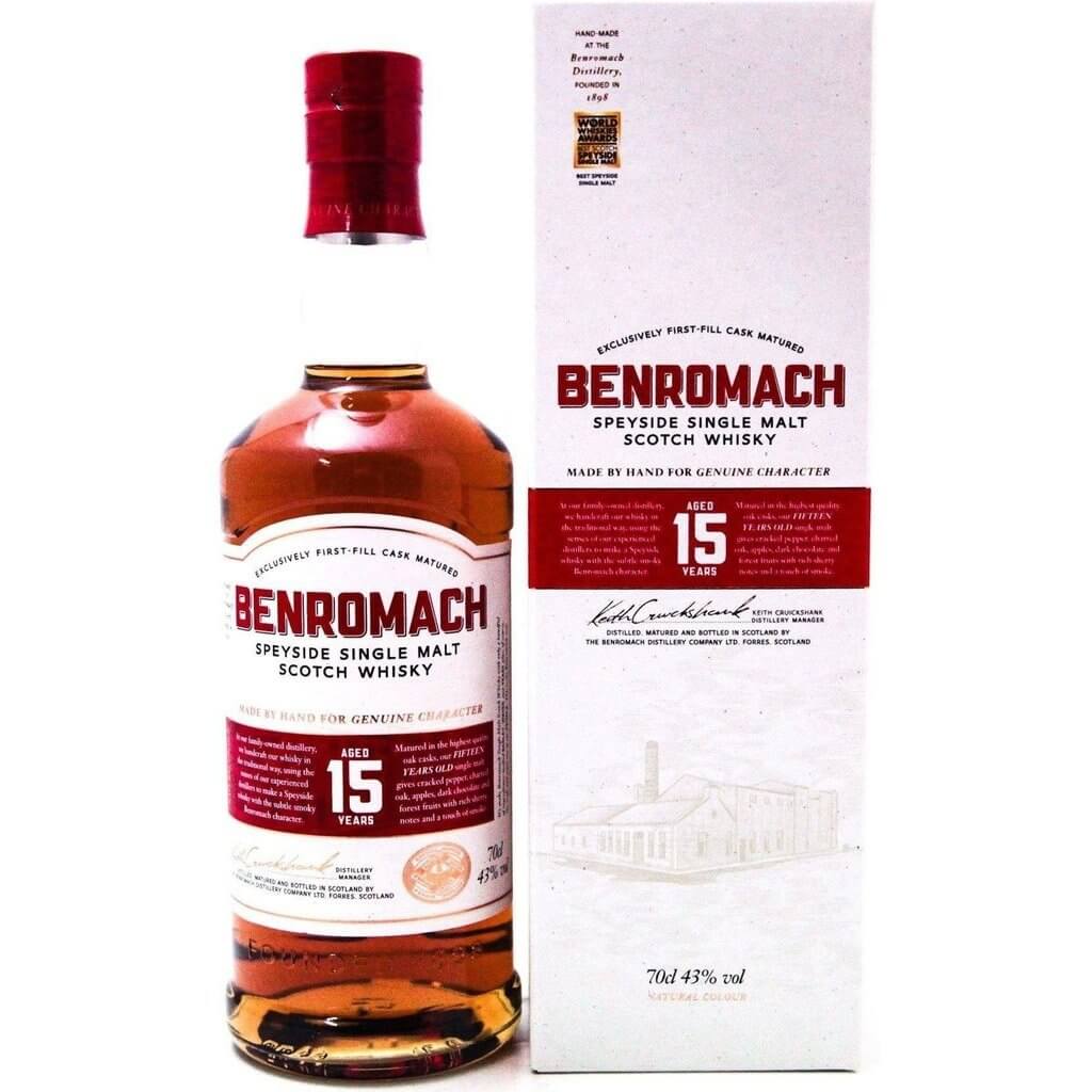 Benromach 15 Year Old Single Malt Scotch Whisky - 70cl 43%