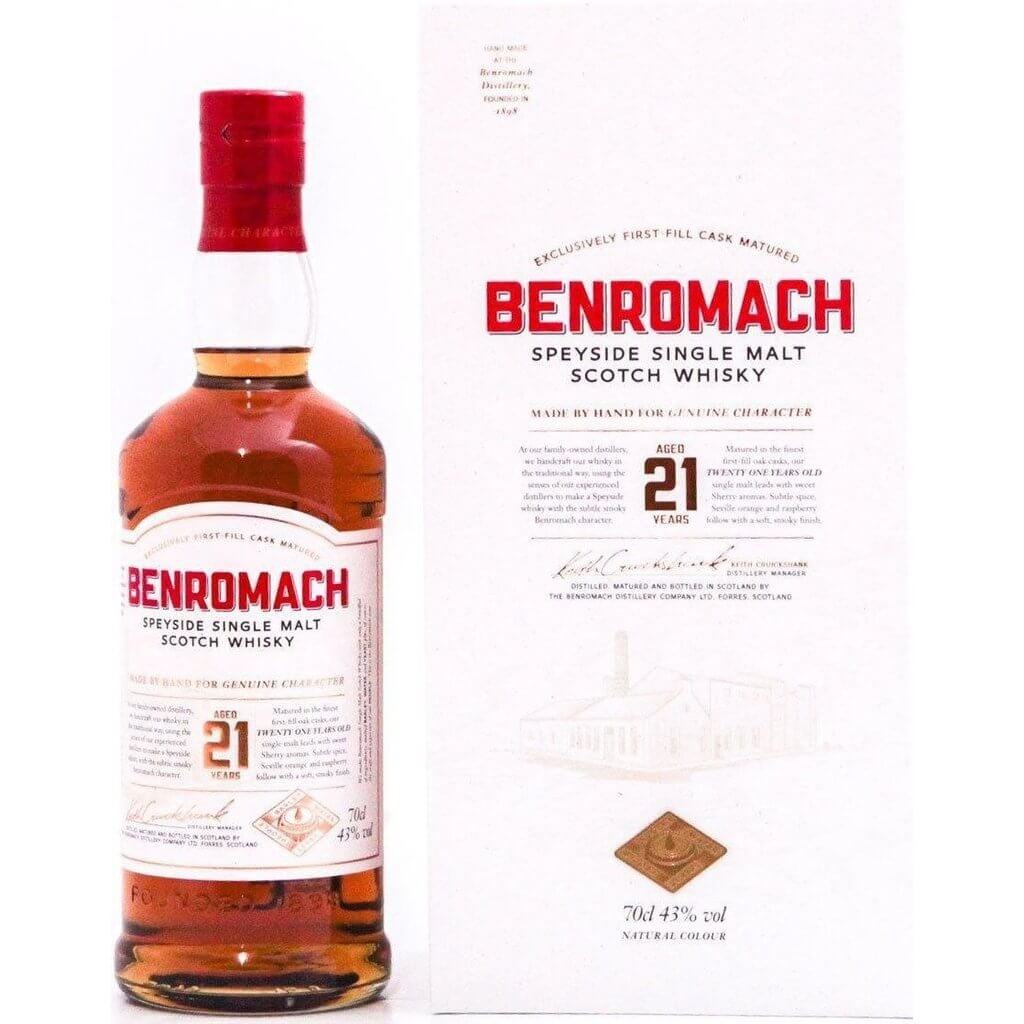 Benromach 21 Year Old Single Malt Scotch Whisky - 70cl 43%