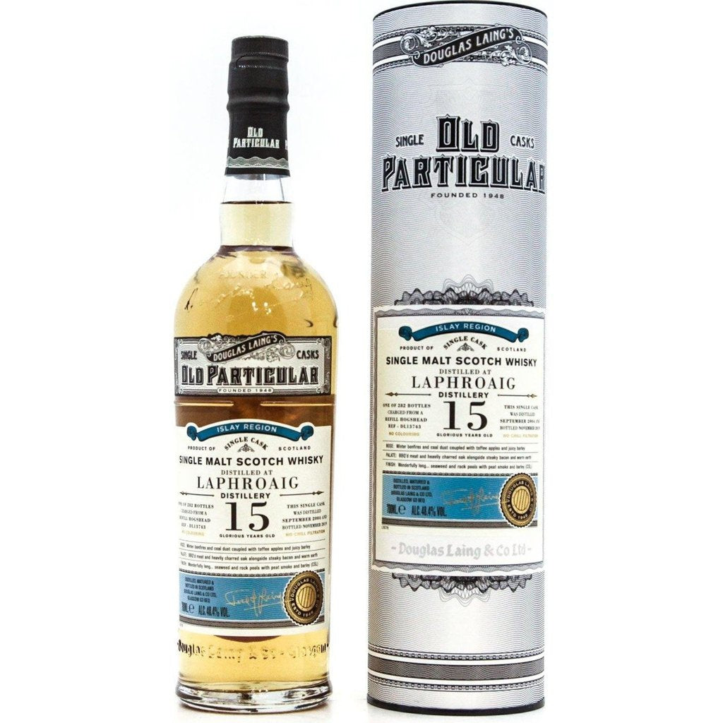 Laphroaig 15 Year Old 2004 Single Malt Whisky, Old Particular Douglas Laing -70cl 48.4%