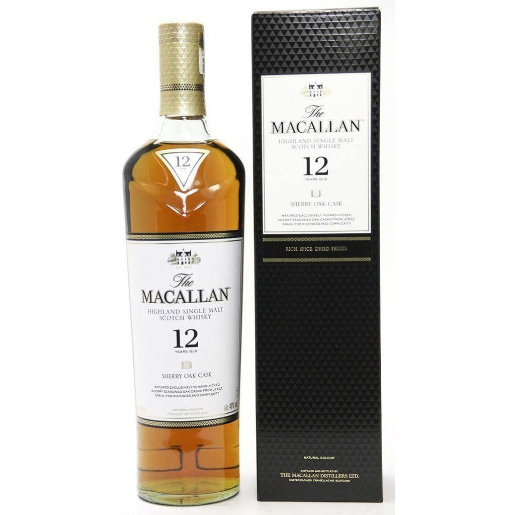 Macallan 12 Year Old Sherry Oak Whisky - 70cl 40%