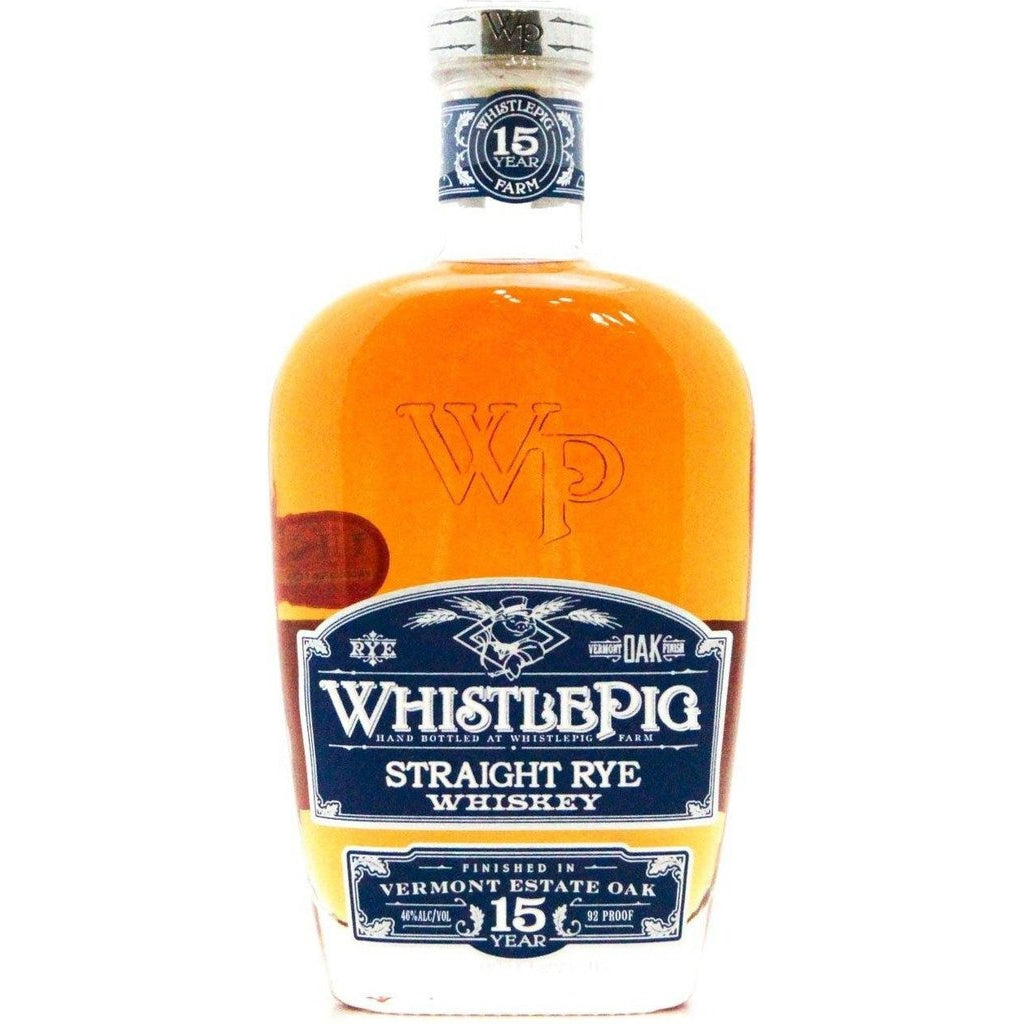WhistlePig 15 Year Old Straight Rye Whiskey - 70cl 46%