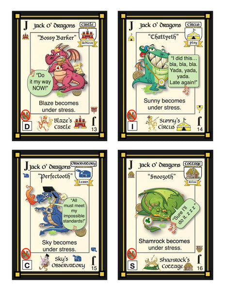 Jack O' Dragons of Defects Personality-Ville Kingdom Cards