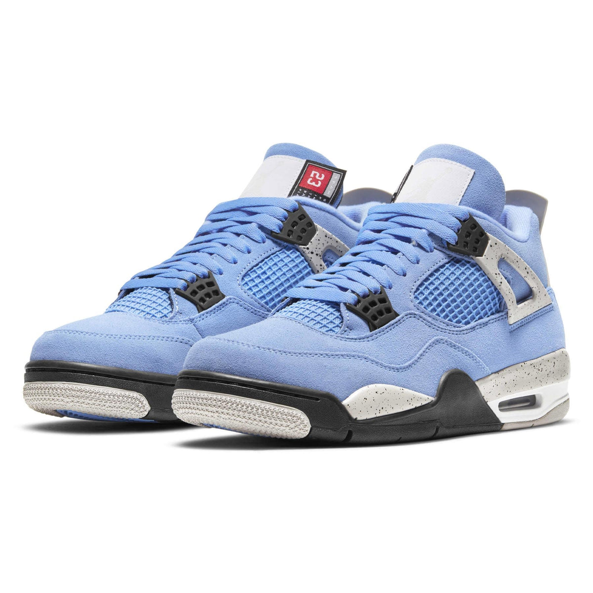 jordan 4 university blue on foot