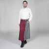 Avental cintura Francês-Bordou/Cinza-One Size-RAG-Tailors-Fardas-e-Uniformes-Vestuario-Pro
