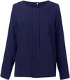 Blusa em crepe da China Roma-Azul Marinho-36 EU (8 UK)-RAG-Tailors-Fardas-e-Uniformes-Vestuario-Pro