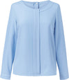 Blusa em crepe da China Roma-Sky Azul-36 EU (8 UK)-RAG-Tailors-Fardas-e-Uniformes-Vestuario-Pro