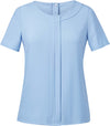 Blusa em crepe da China VERONA-Sky Azul-36 EU (8 UK)-RAG-Tailors-Fardas-e-Uniformes-Vestuario-Pro