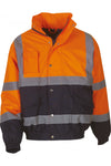 Blusão de alta visibilidade bicolor-Hi Vis Laranja / Azul Marinho-S-RAG-Tailors-Fardas-e-Uniformes-Vestuario-Pro