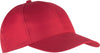 Boné poliéster - 6 painéis-Vermelho-One Size-RAG-Tailors-Fardas-e-Uniformes-Vestuario-Pro