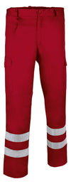 Calça Ril com Faixas Reflectoras-Vermelho-S-RAG-Tailors-Fardas-e-Uniformes-Vestuario-Pro