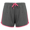 Calção de desporto de senhora-Grey Heather / Fluo Pink-XS-RAG-Tailors-Fardas-e-Uniformes-Vestuario-Pro