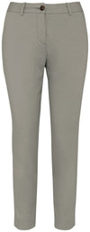 Calças chino 7/8 de senhora eco-responsáveis - 235 g-Almond Green-34 PT (34 FR)-RAG-Tailors-Fardas-e-Uniformes-Vestuario-Pro