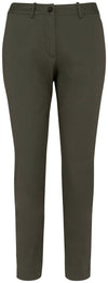 Calças chino 7/8 de senhora eco-responsáveis - 235 g-Organic Khaki-34 PT (34 FR)-RAG-Tailors-Fardas-e-Uniformes-Vestuario-Pro