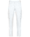 Calças multibolsos eco-responsáveis de homem-White-XS-RAG-Tailors-Fardas-e-Uniformes-Vestuario-Pro