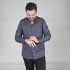 Camisa Homem gola MAO M/Comprida-Cinzento Escuro-36-RAG-Tailors-Fardas-e-Uniformes-Vestuario-Pro