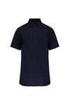 Camisa Popeline Masculina m\curta Tratamento Fácil - Mónaco-Marinho-XS-RAG-Tailors-Fardas-e-Uniformes-Vestuario-Pro