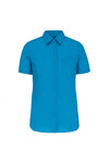 Camisa de Senhora Mariana Manga curta-Bright Turquoise-XS-RAG-Tailors-Fardas-e-Uniformes-Vestuario-Pro