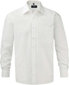 Camisa de homem de manga comprida em popeline-Branco-S-RAG-Tailors-Fardas-e-Uniformes-Vestuario-Pro