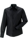 Camisa de homem de manga comprida - não precisa passar a ferro-Preto-S-RAG-Tailors-Fardas-e-Uniformes-Vestuario-Pro