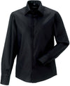 Camisa de homem de manga comprida - não precisa passar a ferro-Preto-S-RAG-Tailors-Fardas-e-Uniformes-Vestuario-Pro