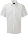 Camisa de homem em popeline de manga curta-Branco-S-RAG-Tailors-Fardas-e-Uniformes-Vestuario-Pro