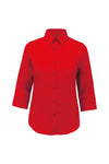 Camisa de senhora Mariana de mangas 3/4-Classic Red-XS-RAG-Tailors-Fardas-e-Uniformes-Vestuario-Pro