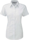 Camisa de senhora de manga curta Herringbone-Branco-XS-RAG-Tailors-Fardas-e-Uniformes-Vestuario-Pro