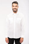 Camisa piloto de homem de manga comprida-Branco-S-RAG-Tailors-Fardas-e-Uniformes-Vestuario-Pro