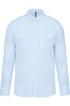 Camisa piloto de homem de manga comprida-Sky Azul-S-RAG-Tailors-Fardas-e-Uniformes-Vestuario-Pro