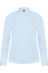 Camisa piloto de senhora de manga comprida-Sky Azul-S-RAG-Tailors-Fardas-e-Uniformes-Vestuario-Pro