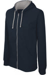 Casaco sweatshirt com capuz em contraste-Azul Marinho / Fine Grey-XS-RAG-Tailors-Fardas-e-Uniformes-Vestuario-Pro