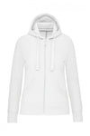 Casaco sweatshirt de senhora com capuz-Branco-XS-RAG-Tailors-Fardas-e-Uniformes-Vestuario-Pro