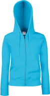 Casaco sweatshirt de senhora com capuz Premium (62-118-0)-Azur Azul-S-RAG-Tailors-Fardas-e-Uniformes-Vestuario-Pro