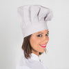 Chapéu Chef Francês com Velcro-Cinza Gelo-U-RAG-Tailors-Fardas-e-Uniformes-Vestuario-Pro