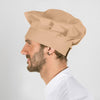Chapéu Chef Francês com Velcro-Creme-U-RAG-Tailors-Fardas-e-Uniformes-Vestuario-Pro