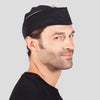 Chapéu de Cozinha Cores com Vivo Pack 6 Unidades-Preto 001-P-RAG-Tailors-Fardas-e-Uniformes-Vestuario-Pro
