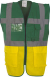 Colete Alta-Visibilidade c/ Bolsos BICOLOR ( 1/2 )-Verde Paramédico/Amarelo-S-RAG-Tailors-Fardas-e-Uniformes-Vestuario-Pro