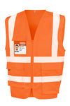 Colete de segurança com fecho alta visibilidade-Fluorescent Orange-S-RAG-Tailors-Fardas-e-Uniformes-Vestuario-Pro