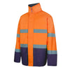 PARKA BICOLOR DE ALTA VISIBILIDADE-AZUL MARINHO/LARANJA FLUORESCENTE-S-RAG-Tailors-Fardas-e-Uniformes-Vestuario-Pro