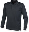 POLO COOLPLUS® DE MANGA COMPRIDA-Preto-S-RAG-Tailors-Fardas-e-Uniformes-Vestuario-Pro