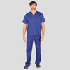 Pijama Cirúrgico Médico Básico Unissexo Sarja - Conjunto Túnica & Calça-Azul 103-XS-RAG-Tailors-Fardas-e-Uniformes-Vestuario-Pro